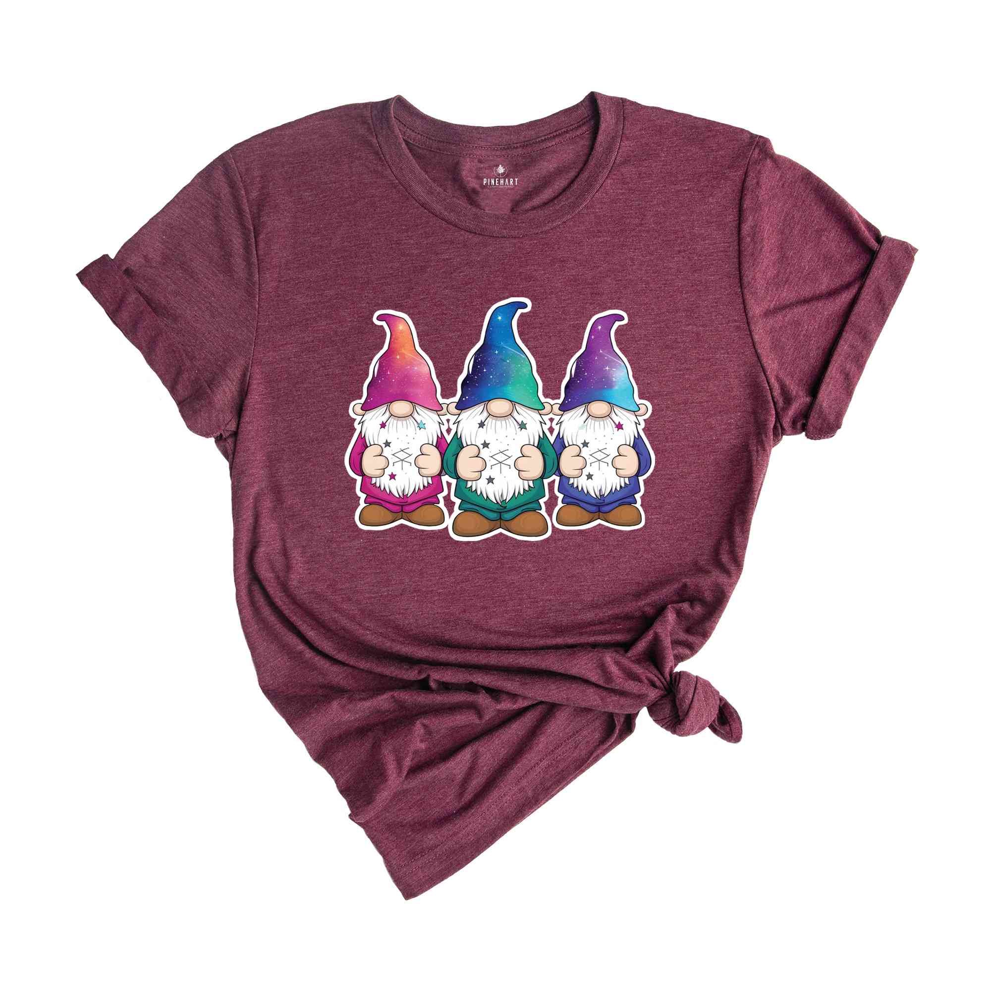 Three Cute Gnomes Shirt, Gnome Shirt, Astrology Gnomes Shirt, Crystals Shirt, Celestial Gnomes Shirt, Galaxy Gnomes Shirt