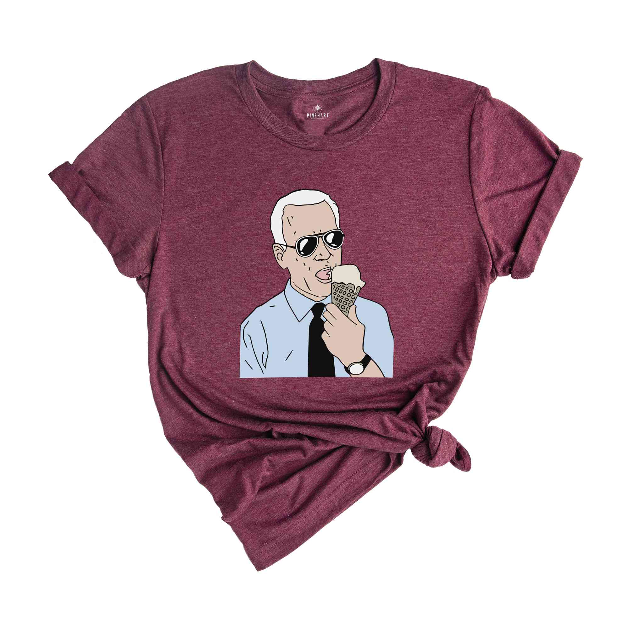 Joe Biden Eating Ice Cream T-Shirt, Biden Shirt, Political Tee, Ice Cream Tee, Joe Biden Conservative Shirt