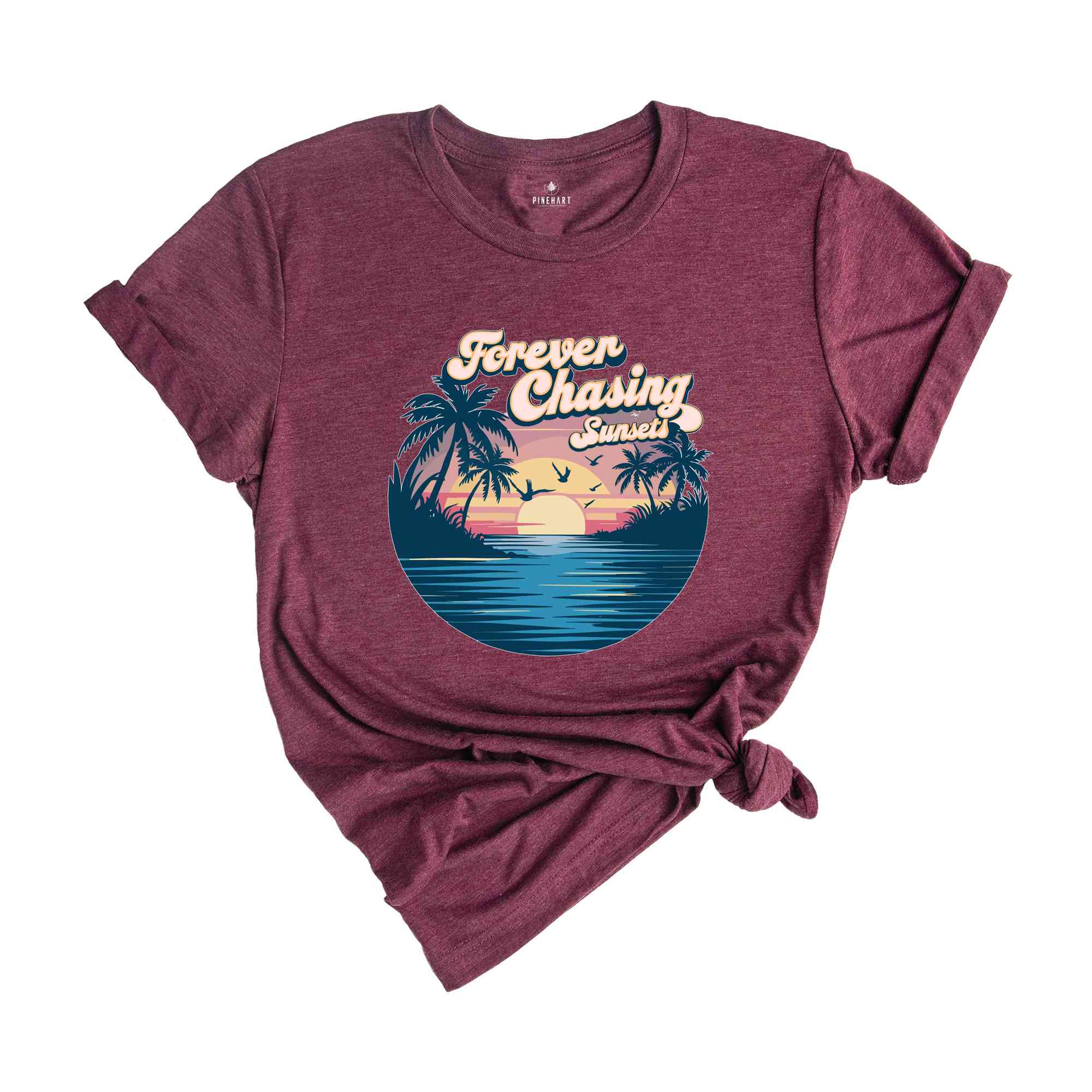 Forever Chasing Sunsets Beach Shirt, Sunset Beach Shirt, Summer Shirt, Vacation Travel Shirt, Beach Shirt, Travel Shirt