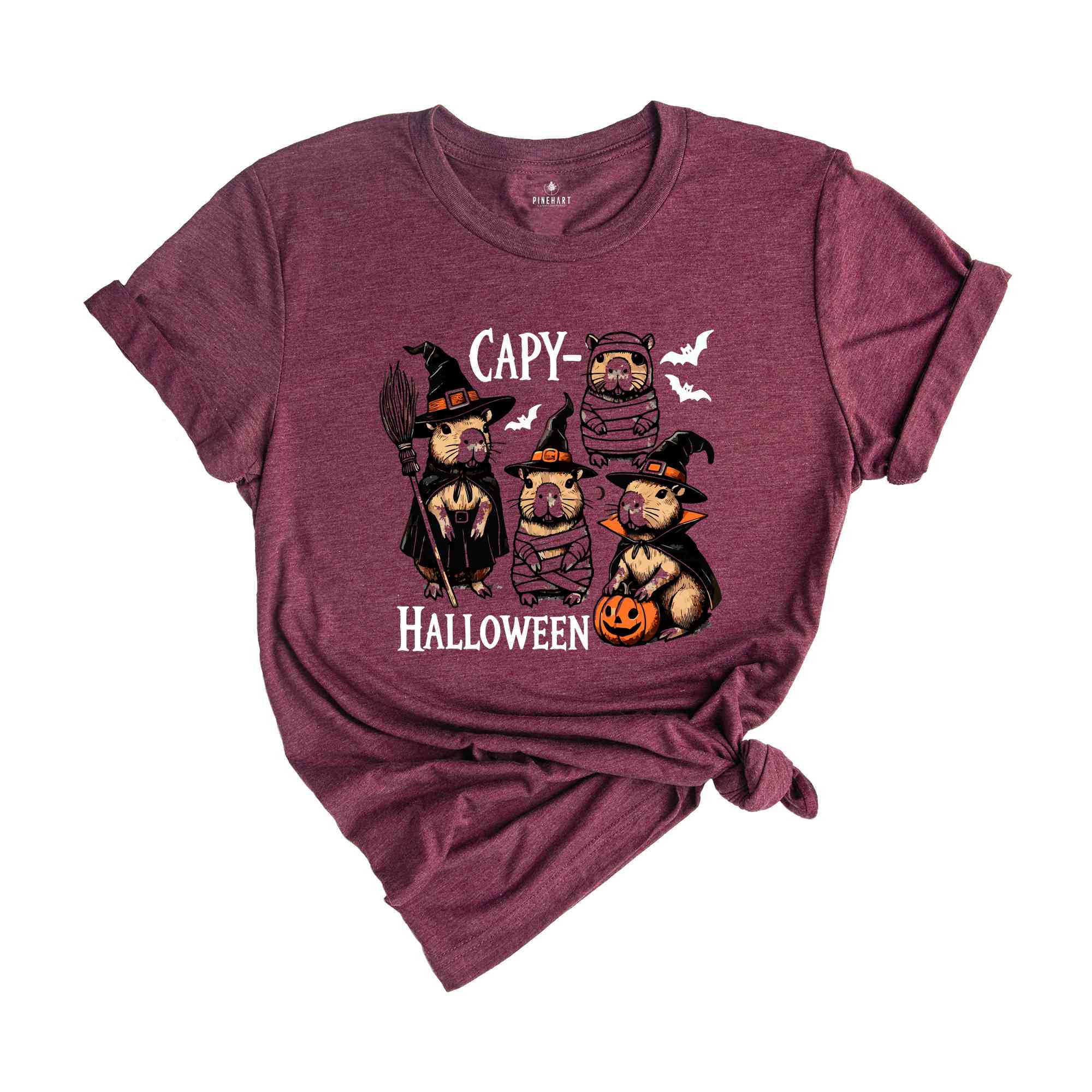 Capy Halloween Shirt, Capybara Halloween Shirt, Cute Halloween Shirt, Halloween Gift, Spooky Season Shirt, Witch Shirt, Halloween Crewneck