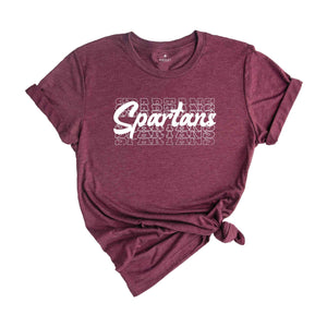 Team Mascot Shirt, Spartans Team Shirt, Spartans Team Spirit Shirt, Spartans Fan Shirt, Spartans School Shirt, Spartans School Spirit