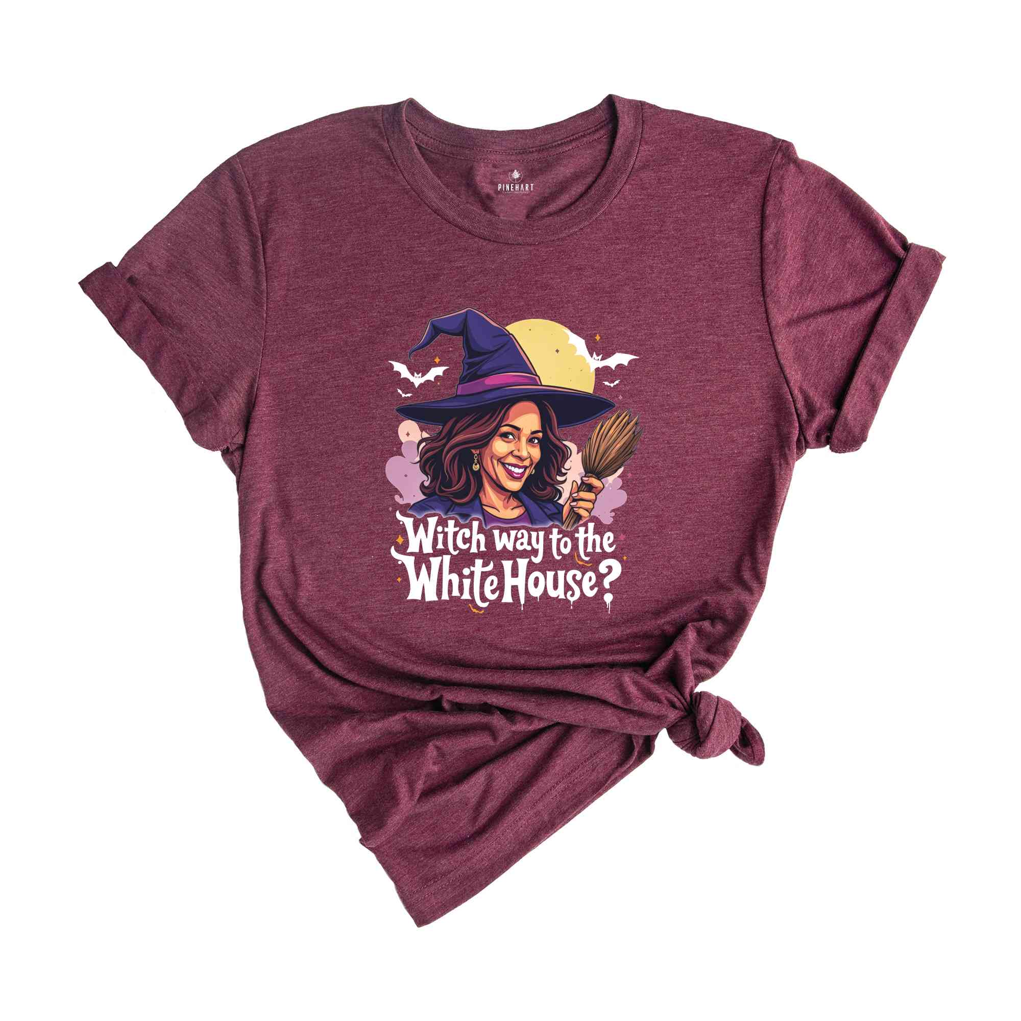 Witch Way To The White House Shirt, US Elections 2024 Tee, Kamala Harris Halloween Shirt, Halloween Gifts For Democrats