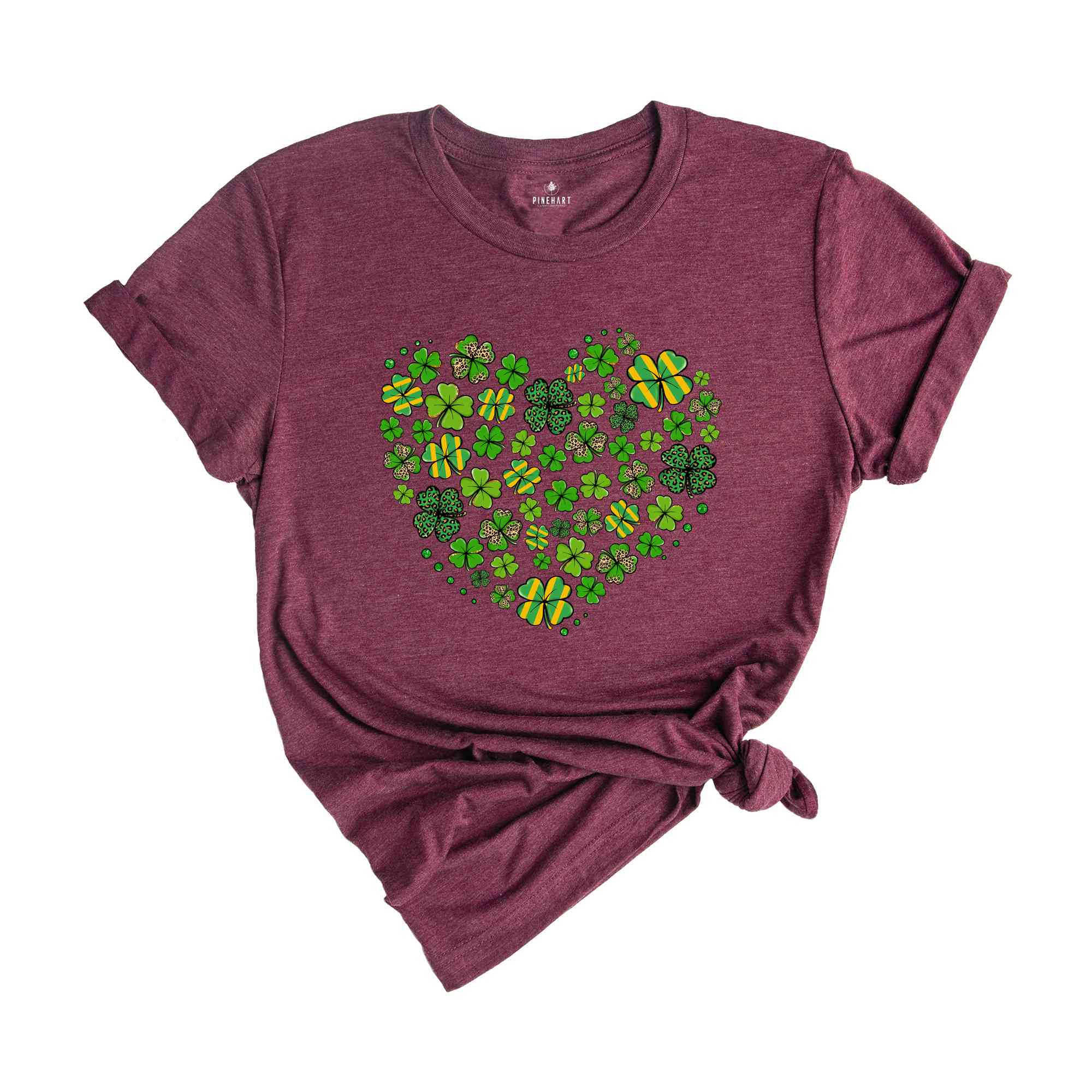 Saint Patricks Day Heart Shirt, Shamrock Heart Shirt, St. Patricks Day Tshirt, Shamrock Shirt, Patrick's Day Shirt