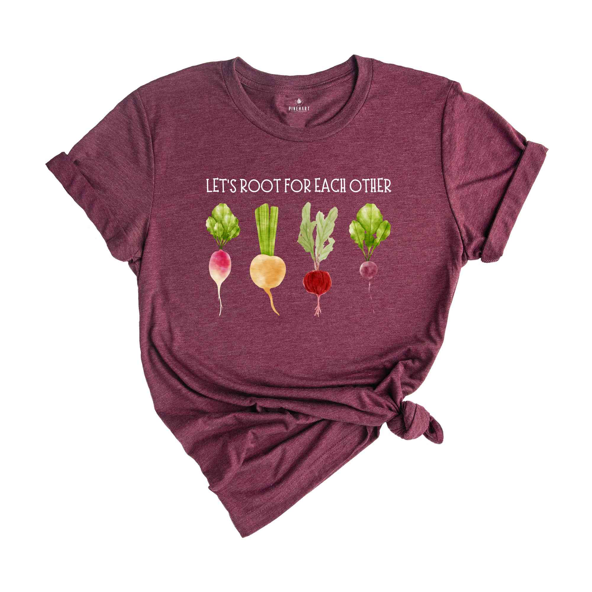 Lets Roots For Each Other Vegetable Shirt, Uplifting Tshirt, Gardening Tee, Turnip Gift, Carrot Outfit, Black Carrot Tee