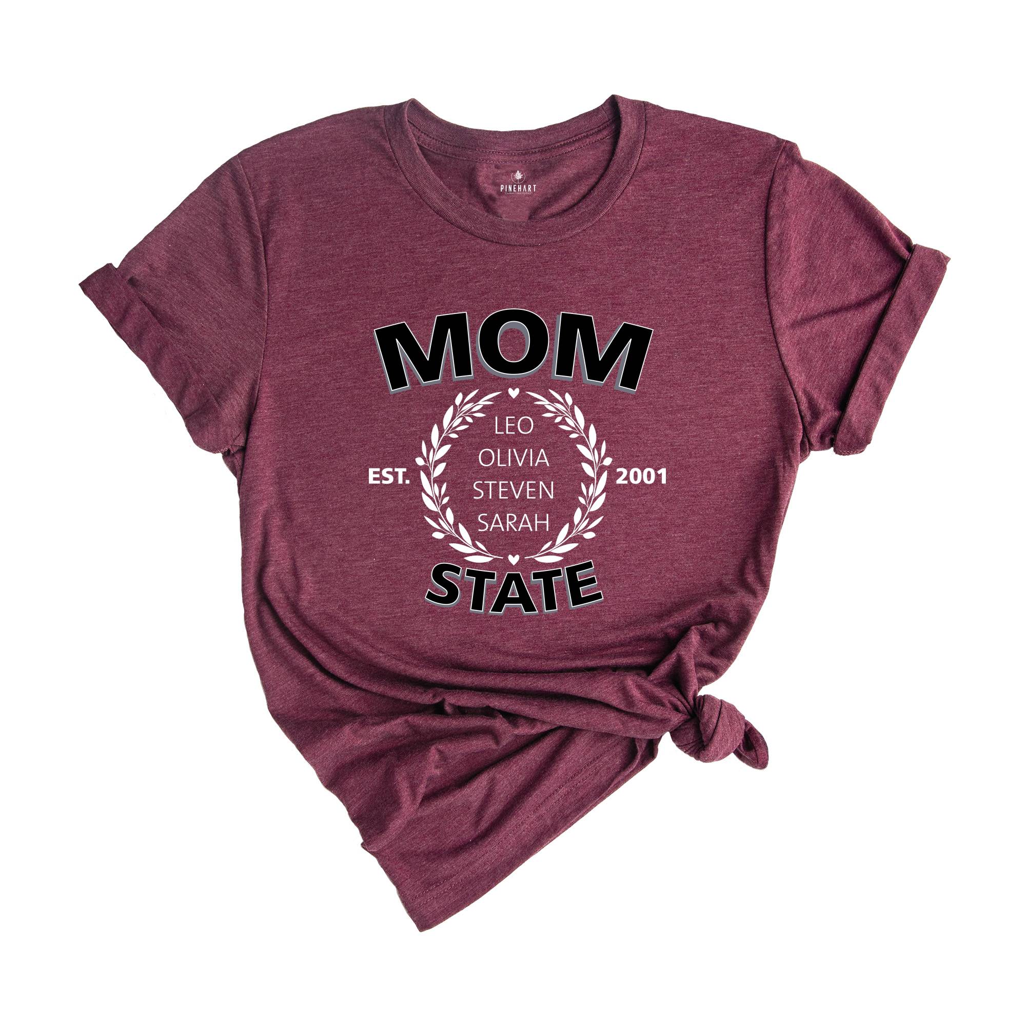 Custom Mom Shirt, Personalized Mothers day gift, Best Mom Shirt, Custom Name Shirt, New Mom Shirt, Kids Names Shirt, Cute Mom Shirt