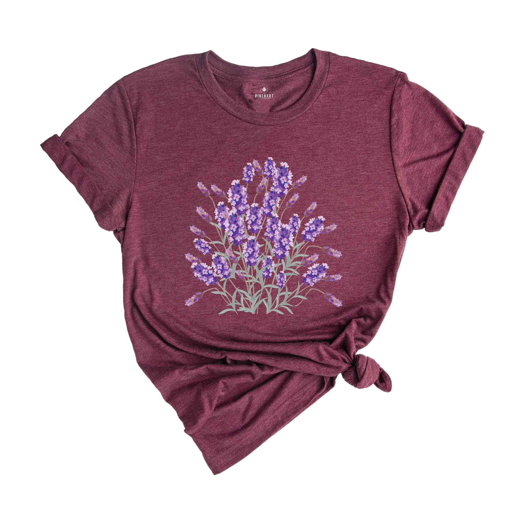 Lavender Flower Shirt, Vintage Lavender Flower Shirt, Boho Wildflowers Shirt, Vintage Botanical Flower Shirt, Gardening Shirt, Nature Shirt