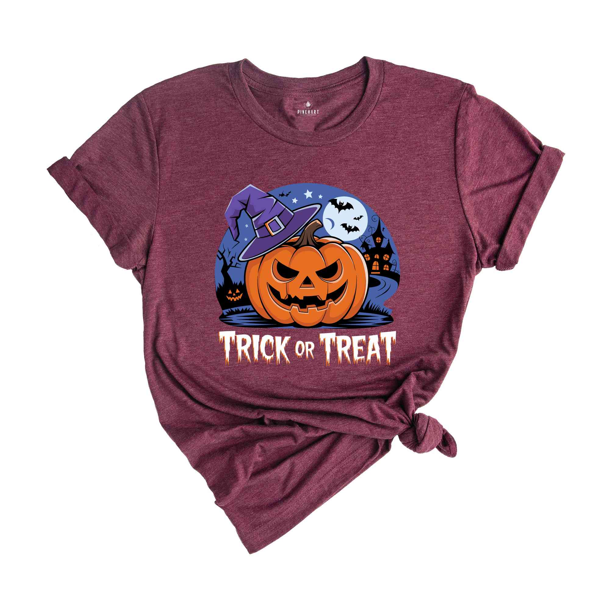 Trick or Treat Shirt Shirt, Halloween Town Shirt Gift, Funny Halloween Shirt, Pumpkin and Bats Shirt, Halloween Party Gift, Halloween Shirt