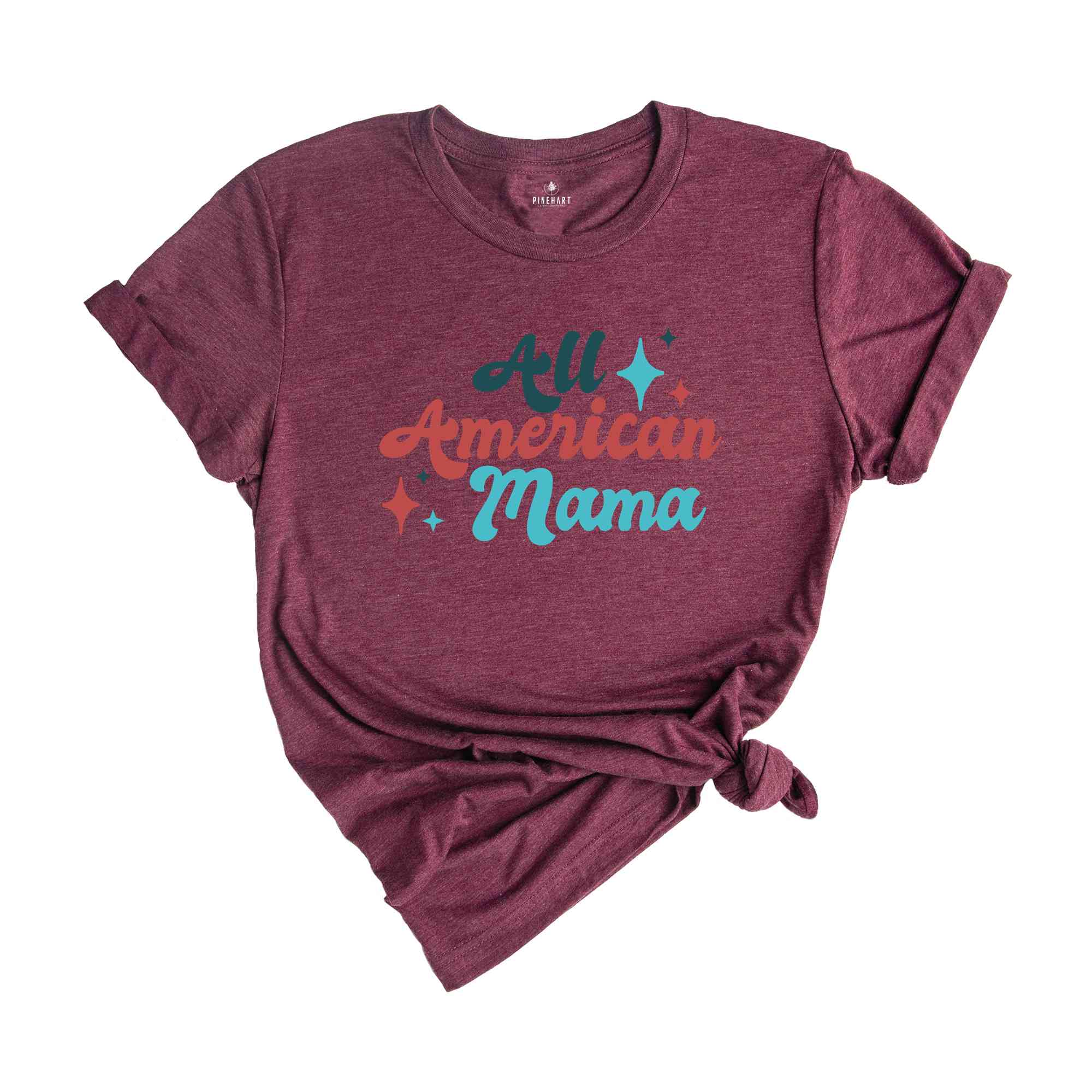 All American Mama Shirts, Fourth Of July Matching Shirts, Mommy And Me Independence Day Tee, All American Boy Shirt, All American Girl Tee