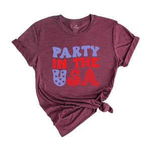 Party in USA Shirt, 4th Of July Shirt, American Flag Shirt, Independence Day Shirt, Womens 4th Shirt