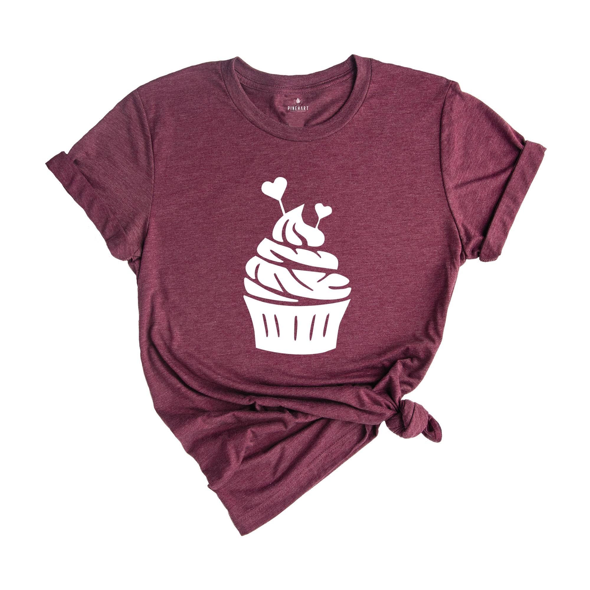 Cupcake Birthday Shirt, Cupcakes Shirt, Birthday Shirt, Valentine Cupcake Shirt, Chef Mom Shirt, Baker's Shirt, Cute Cake Tee