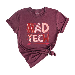 RAD Tech Valentine's Day Shirt,Radiology Department V-day Hearts Work Tshirt,Xray Tech Gifts,RAD Tech Gift,Radiology Tech Group Tees