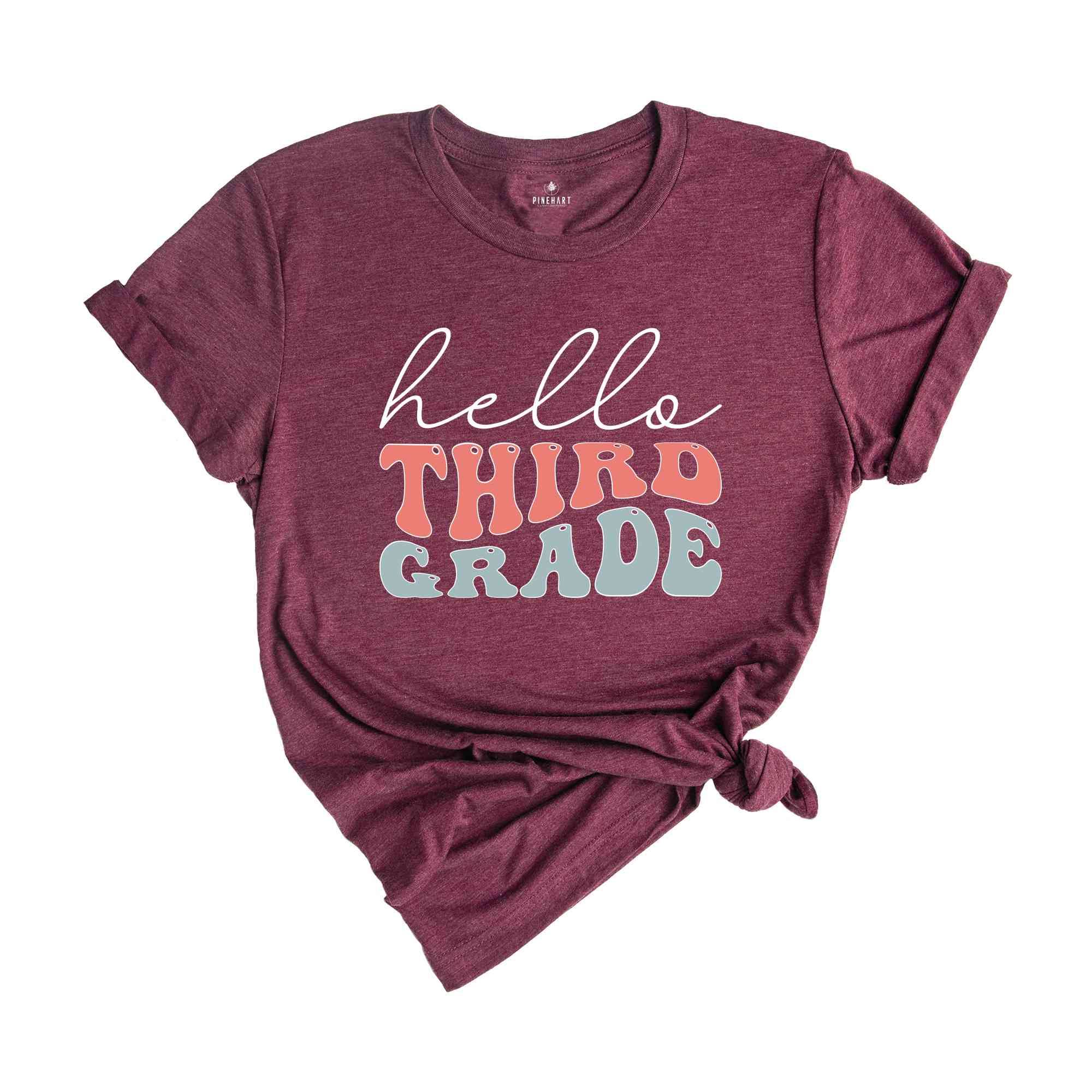 Hello Third Grade Shirt, Third Grade Teacher Shirt, 3nd Grade Shirt, Back To School Shirt, Teacher Shirt, First Day Of School Shirt