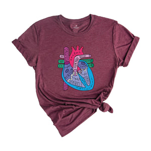 Cardiologist Anatomical Heart Shirt, Cardiac Nursing Gift, Nursing School Shirt, Medical School Student Shirt, Heart Anatomy Shirt