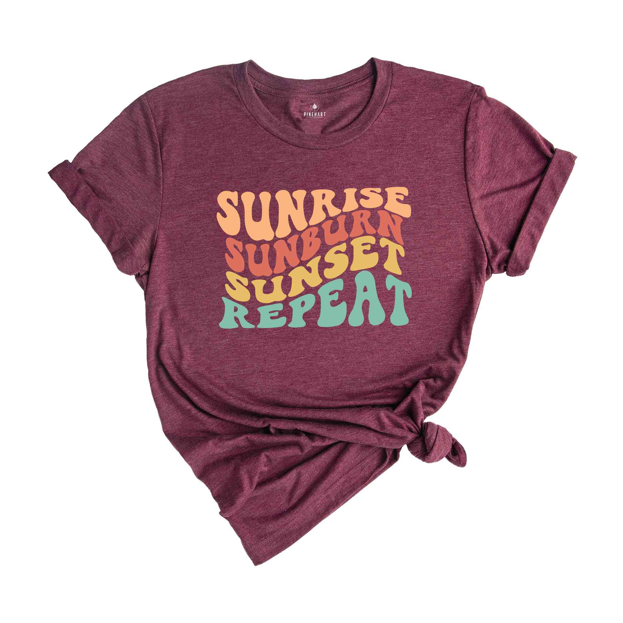 Sunrise Sunburn Sunset Repeat Shirt, Summer Shirt, Beach Shirt, Summer Shirt, Trendy Beach Shirt, Vacation Shirt