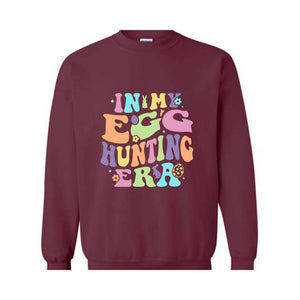 In My Egg Hunting Era Sweatshirt, Kids Easter Hoodie, Cute Easter Hoodie, Easter 2025 Hoodie, Hunting Squad Hoodie, Egg Crew Hoodie