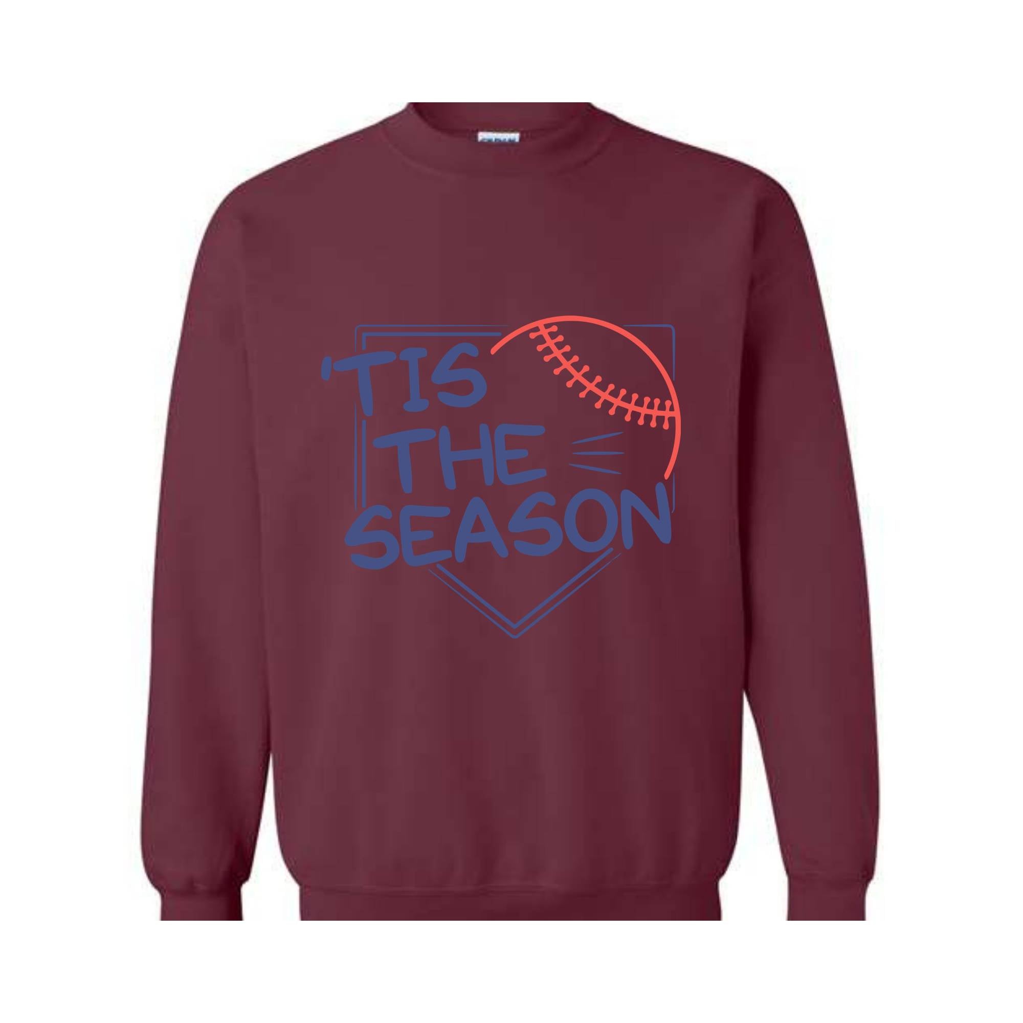 Tis The Season Baseball Sweahirt, Women's Aesthetic Baseball Sweatshirt, Baseball Player Gifts, Baseball Mom Sweatshirt, Baseball Team Tshir