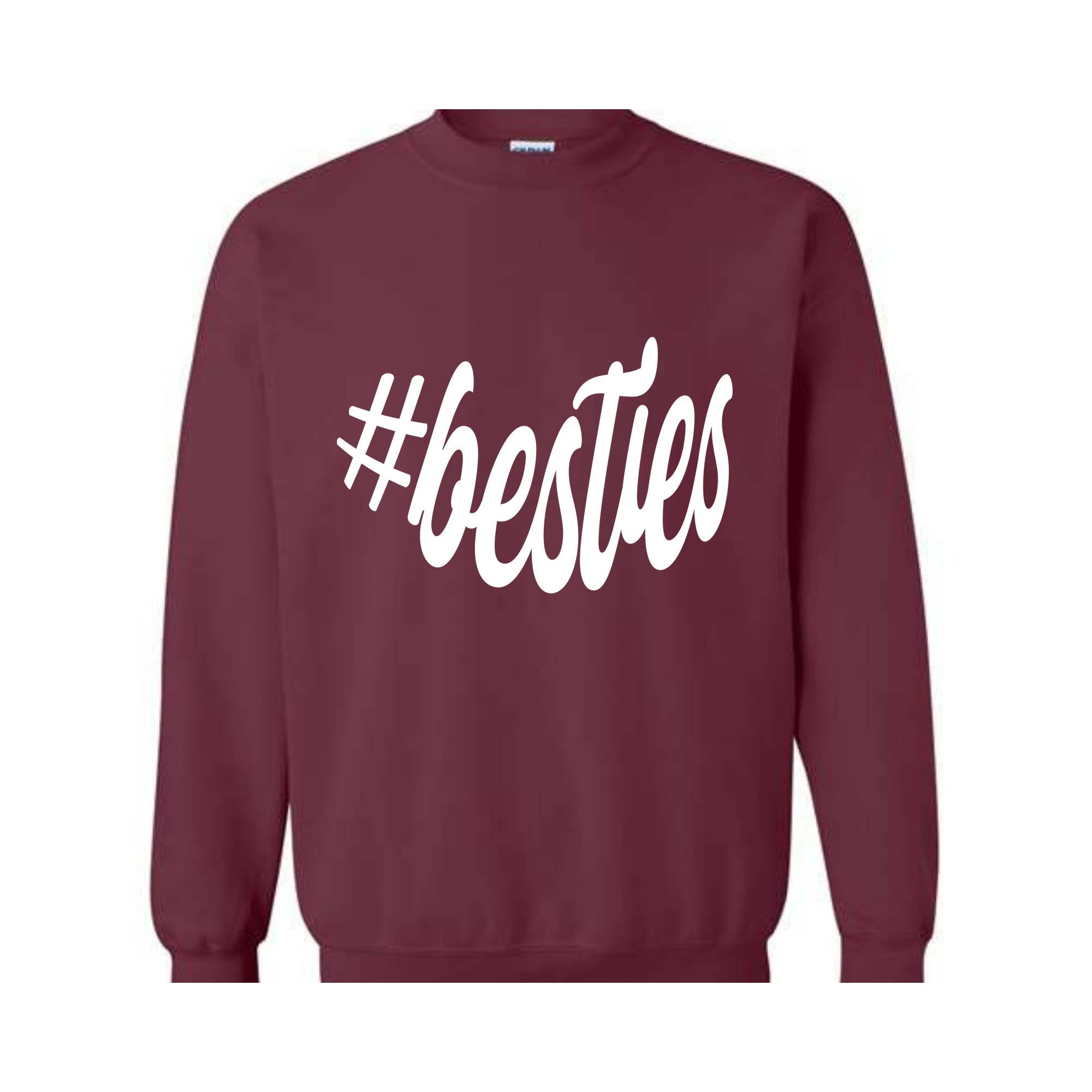 Custom Besties Sweatshirt, Custom Best Friend Gift, Girl's Personalized Besties Shirt, BFF Gifts For Women, Best Friend Birthday Gift