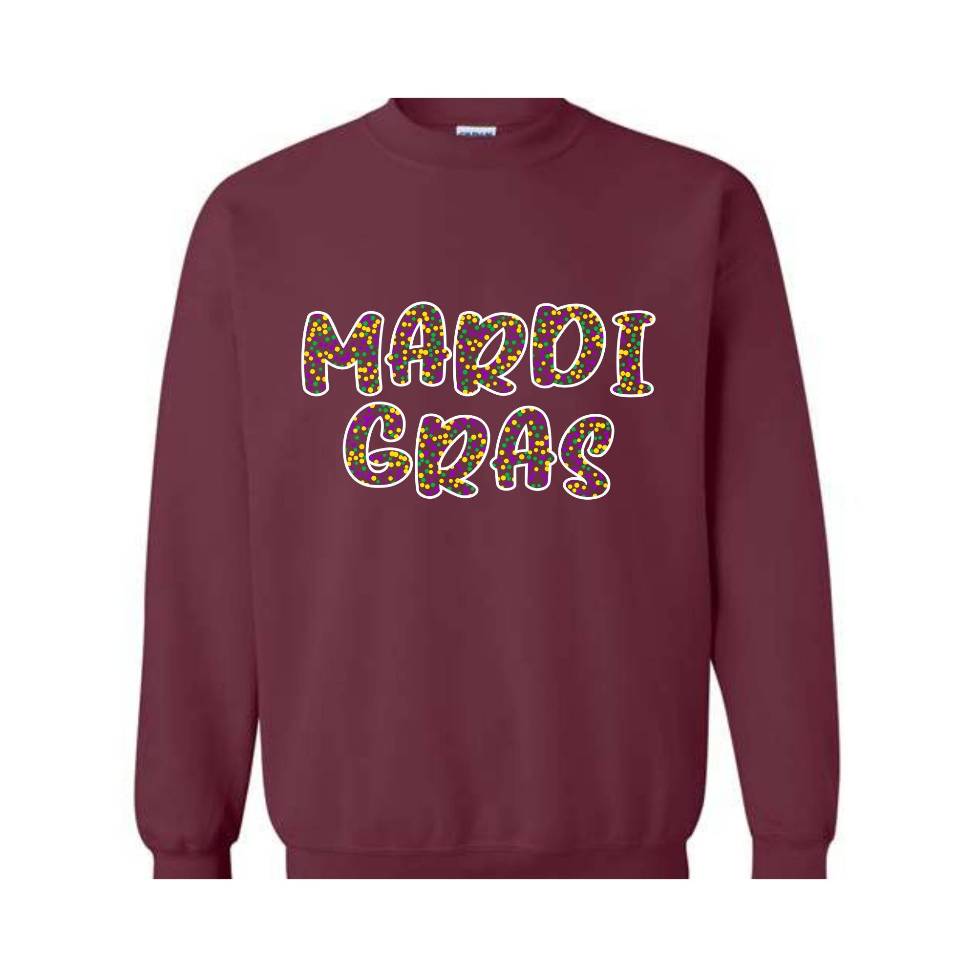 Mardi Gras Sweatshirt, Mardi Gras Pattern, Mardi Gras Celebrations, Mardi Gras Wear, Cute Mardi Sweater