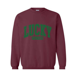 Lucky Teacher Sweatshirt, Teacher Sweatshirt, St Patrick Day Sweatshirt, Lucky Sweatshirt, Teacher Gift, Irish Sweatshirt, Clover Sweatshirt