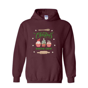 Christmas Baking Crew Hoodie, Cookie Lover Sweater, Christmas Baking Hoodie, Holiday Baking Hoodie