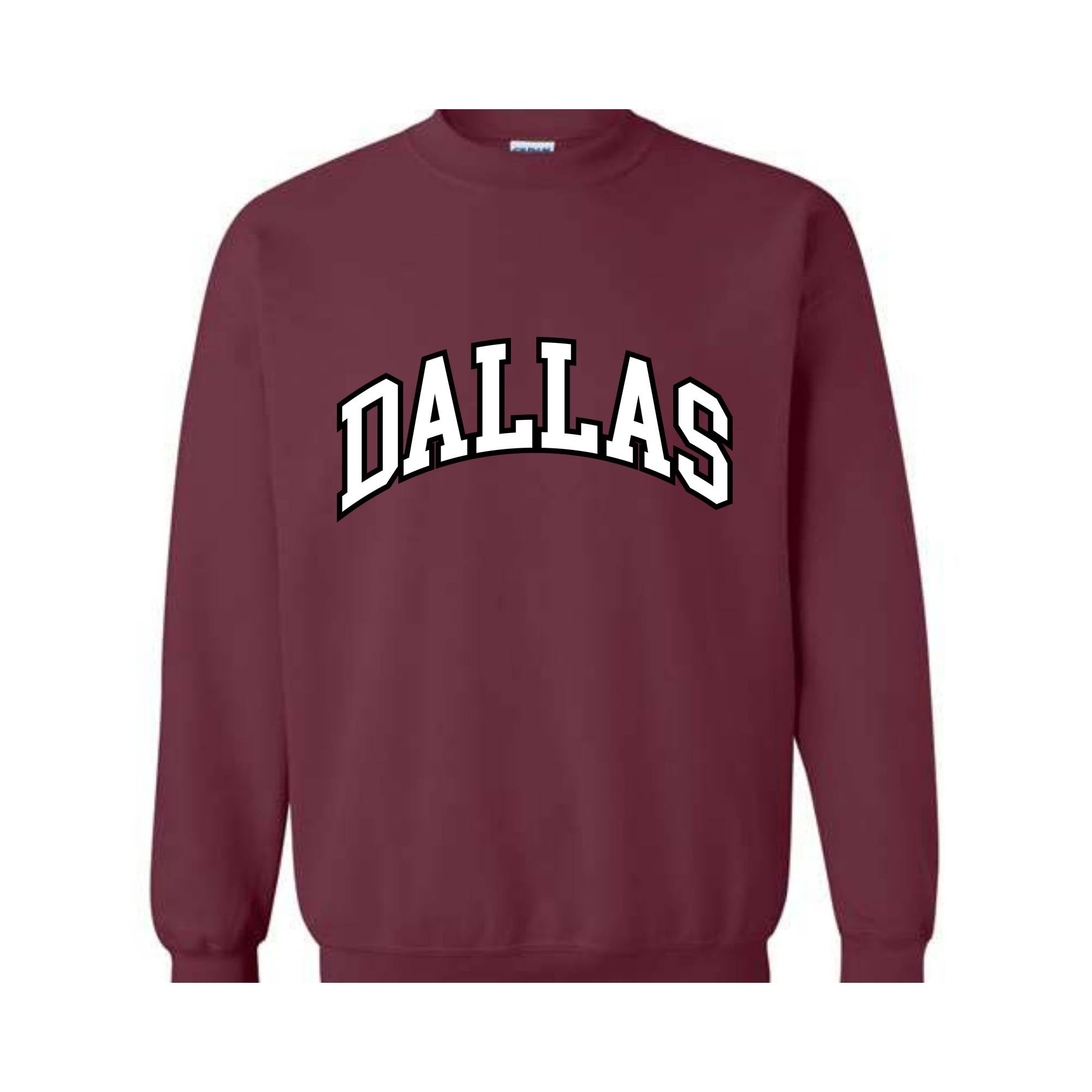 Team Mascot Sweatshirt, Dallas Team Sweatshirt, Dallas Team Spirit Sweatshirt, Dallas Fan Sweatshirt, Dallas School Sweatshirt