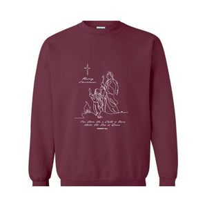 For Unto Us a Child is Born Unto Us Son is Given Sweatshirt, Christian Sweatshirt, Jesus Christmas, Faith Christmas Sweatshirt