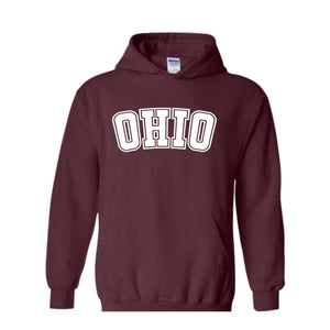 Ohio State Crewneck Hoodie, Vintage Gift for Ohio Lover, Ohio Hoodie, Ohio Sweater, Ohio State, Ohio Gift, Ohio Crewneck,