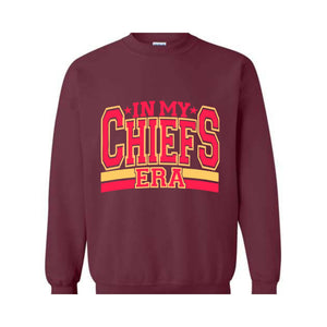 In My Chiefs Era Sweatshirt, Football Chiefs Sweat, Jersey Sweatshirt, Jersey 87 Sweat