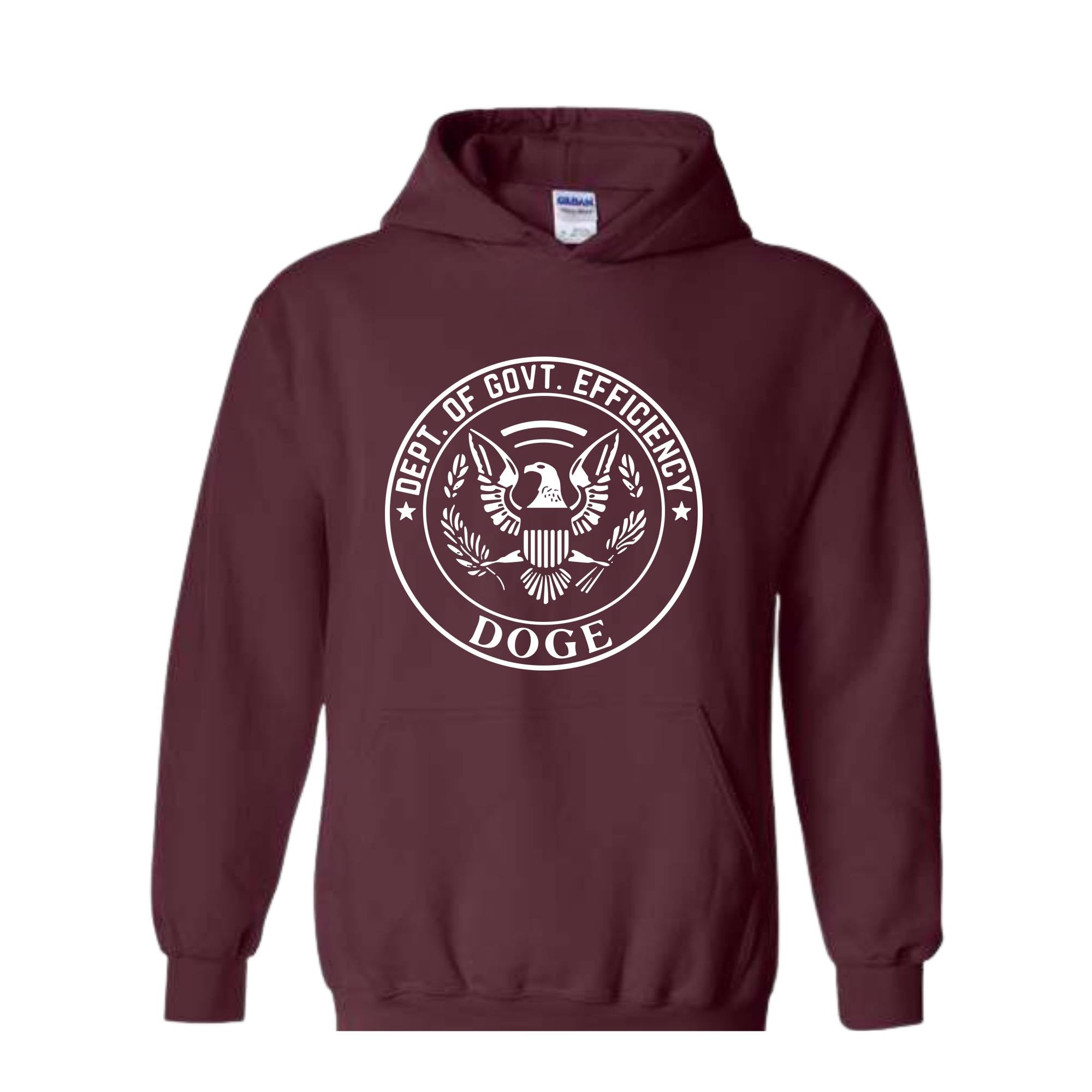 DOGE Department of Government Efficiency Sweatshirt, Funny Trump Hoodie, MAGA 2025, Patriotic Doge Hoodie, Conservative Hoodie, USA Gift