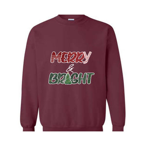 Merry and Bright Sweatshirt, Christmas Joy Sweatshirt, Family Christmas Sweatshirt, Christmas Gifts, Merry Christmas Sweatshirt