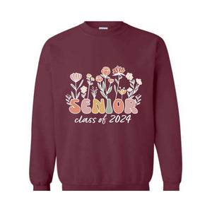 Senior Class of 2024 Sweatshirt, Senior Hoodie, Class of 2024 Sweater, Graduation 2024, High School Sweater, University 24 Hoodie