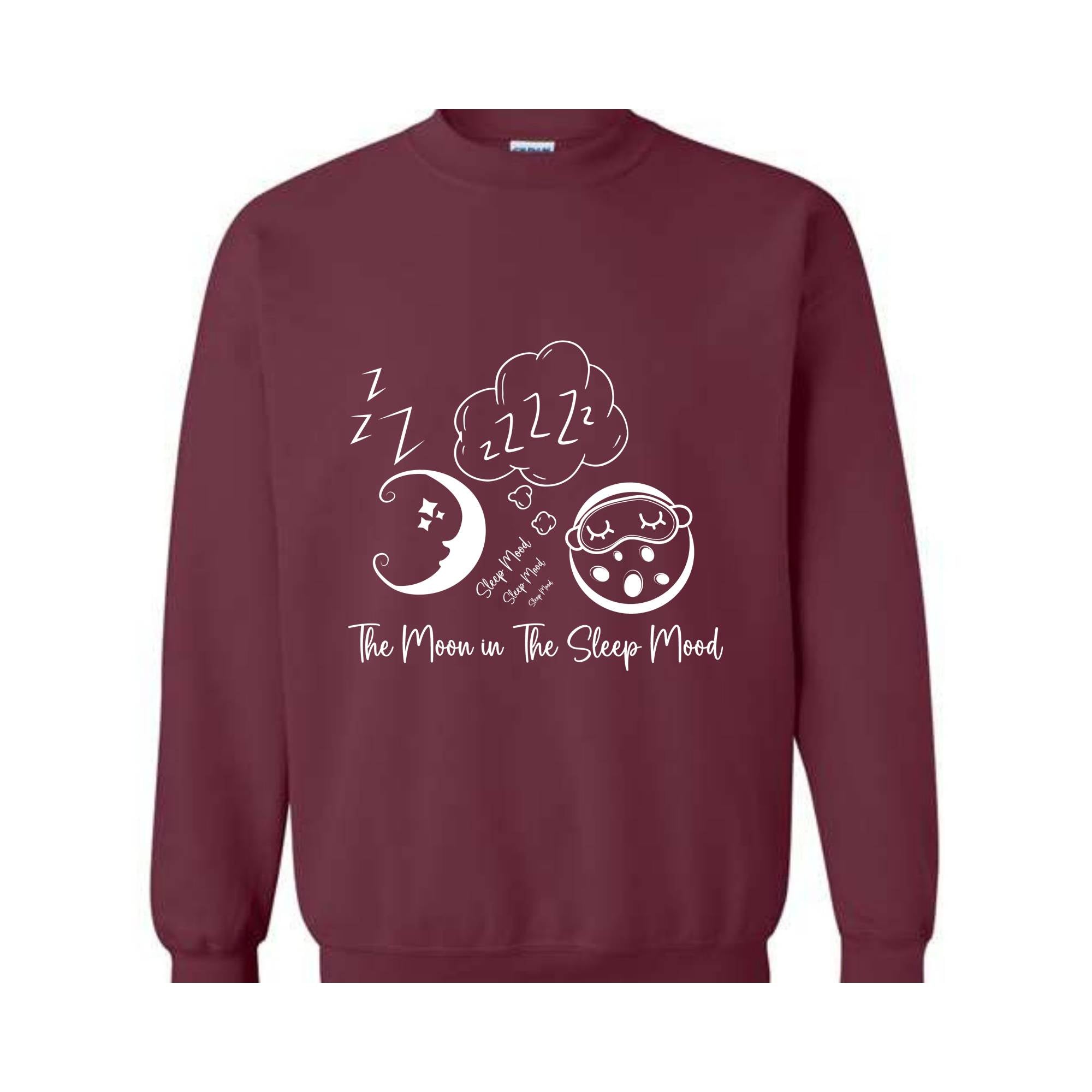 The Moon in The Sleep Mood, Moon Sweater, Good Evening Sweatshirt, Trendy Sweatshirt, Sarcastic Sweater, Funny Sweatshirt