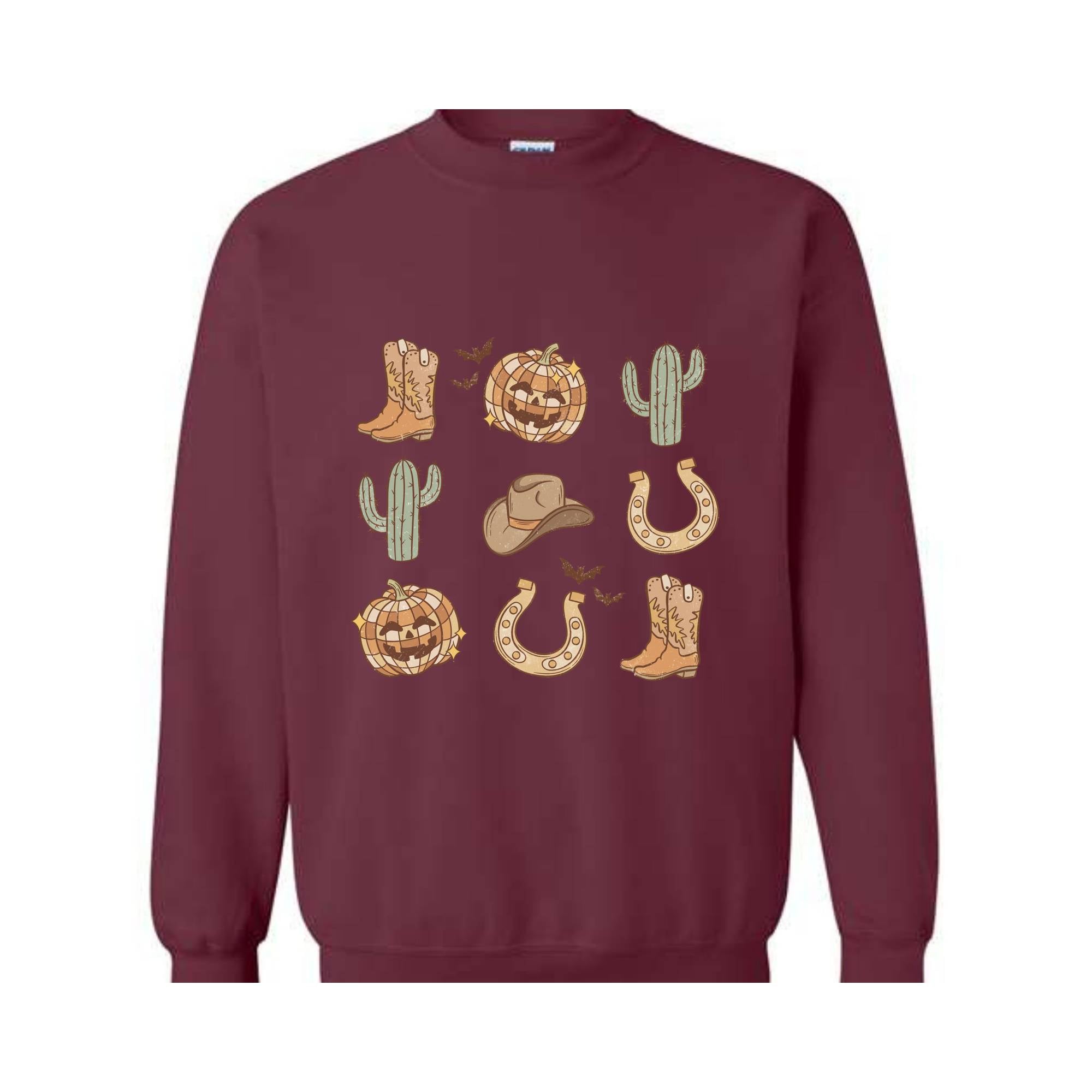 Western Halloween Sweatshirt, Halloween Sweater, Cowgirl Sweatshirt, Cowboy Sweatshirt, Pumpkin Spice Shirt, Western Vibes Shirt