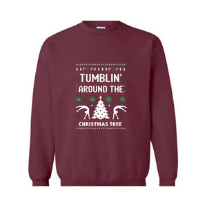 Tumblin' Around the Christmas Tree Sweatshirt, Gymnastics Gifts