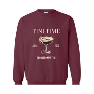 Tini Time Espresso Martini Shirt, Espresso Shirt, Espresso Martinis Shirt, Martini Shirt, Martini Lover Gift, Coffee Lover Shirt