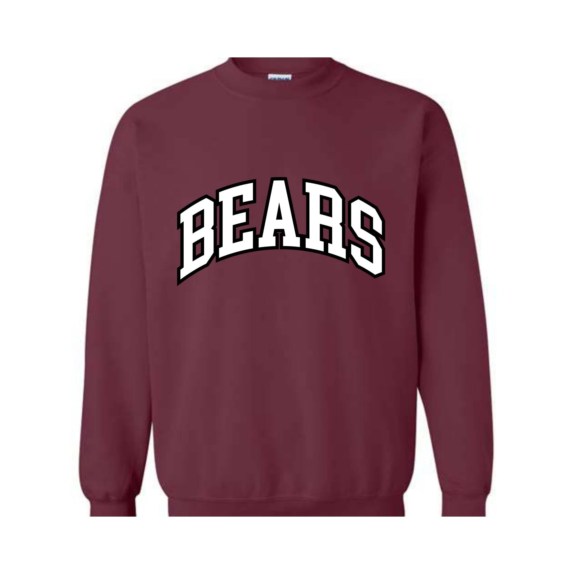 Team Mascot Sweatshirt, Bears Team Sweatshirt, Bears Team Spirit Sweatshirt, Bears Fan Tee, Bears School Sweatshirt, Bears School Spirit