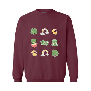 Retro St. Patrick's Day Sweatshirt, St. Patrick's Day Carnival, Saint Patrick's Sweater, Lucky Apparel