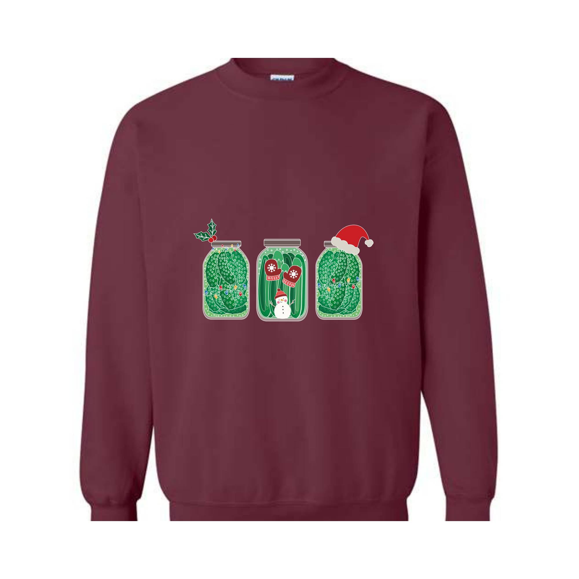 Pickles Christmas Sweatshirt, Pickles Sweatshirt, Pickle Lover Gift, Christmas Sweatshirt, Foodie Sweatshirt, Christmas Mom Sweatshirt