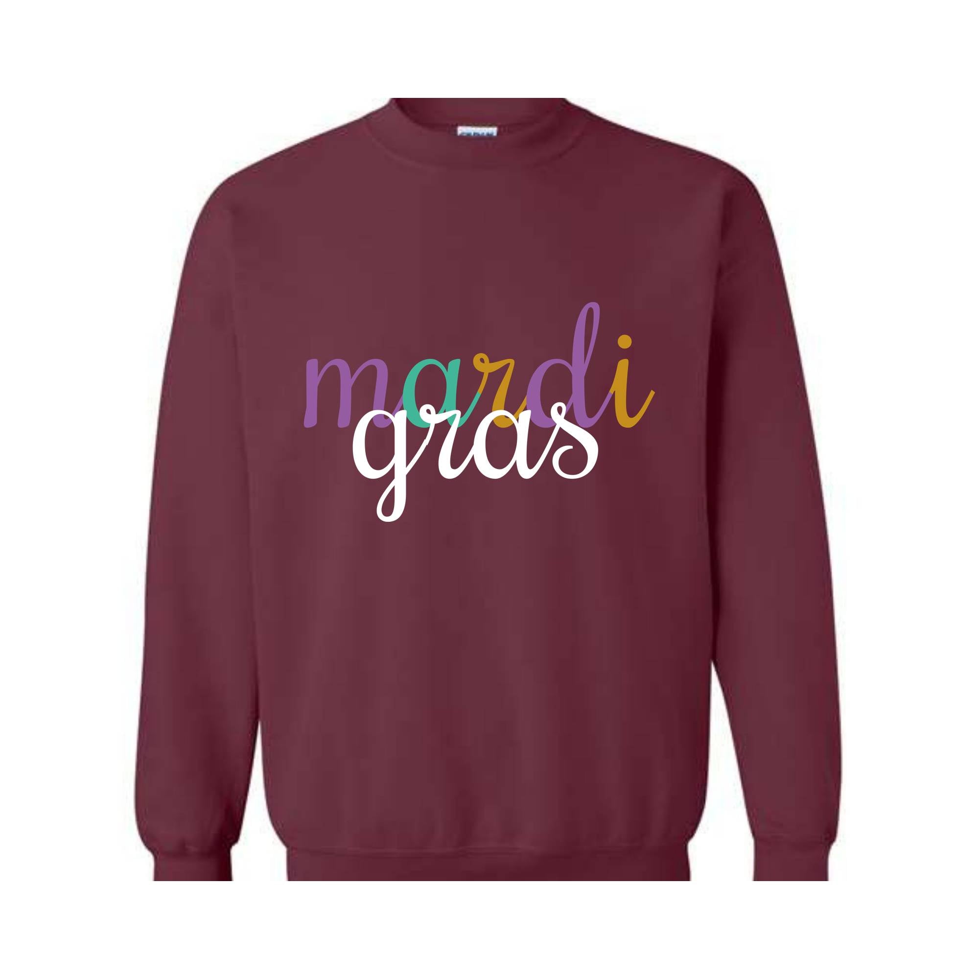 Retro Mardi Gras Hoodie, Mardi Gras Sweatshirt, New Orleans Sweatshirt, Fat Tuesday Outfit, Women Mardi Gras Sweatshirt, Mardi Gras Sweater