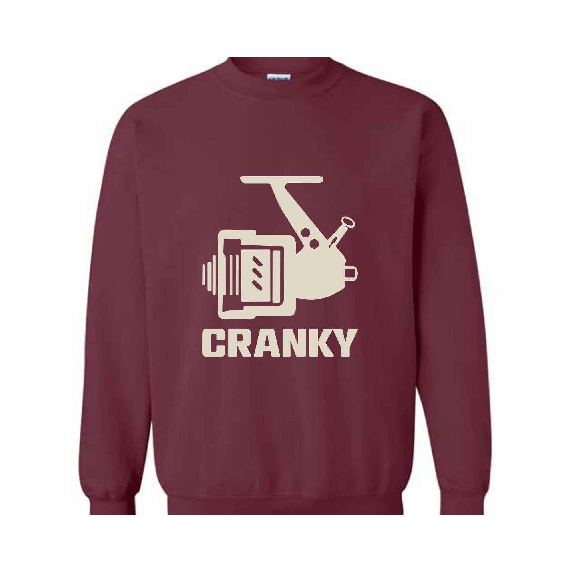 Cranky Sweatshirt, Gift for Husband, Fish Lover