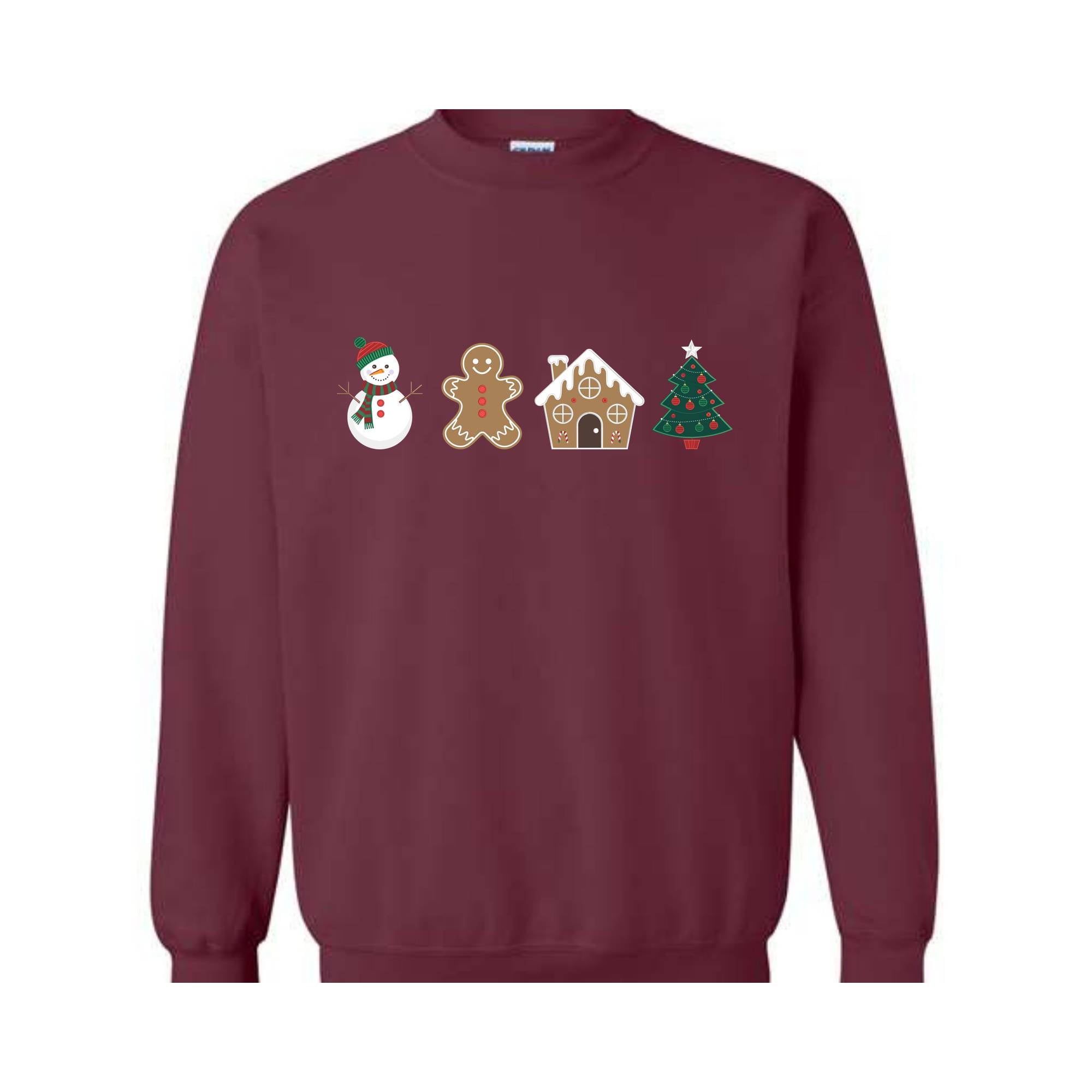 Cute Gingerbread Cookies Sweatshirt, Gift For Christmas