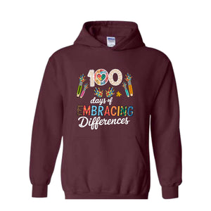 100 Days of School Sweatshirt, 100 Days of School Hoodie, New Teacher Hoodie, School Hoodie, Back To School Gift, Teacher Gift