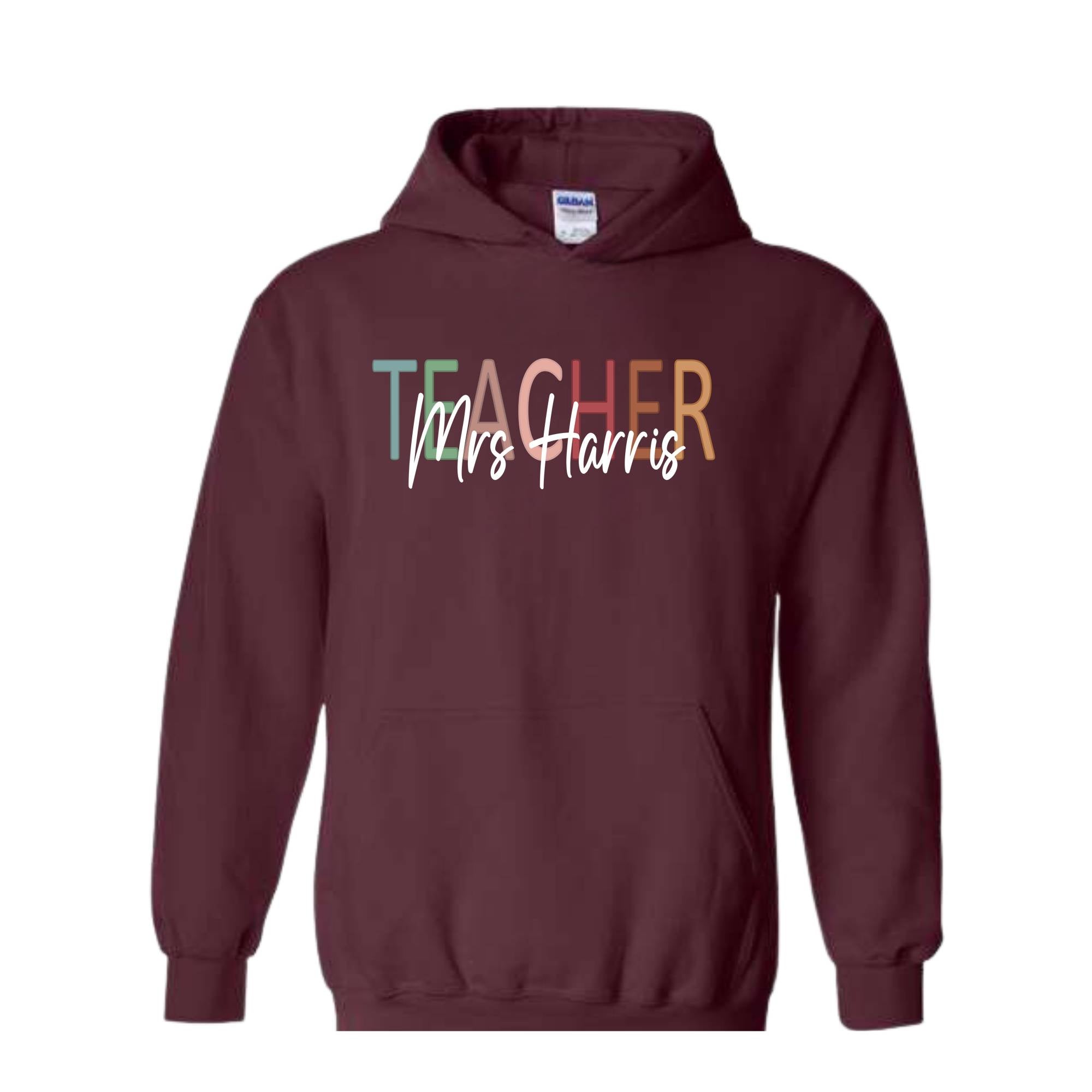 Custom Teacher Sweatshirt, Mrs Custom Name Sweatshirt, Cute Teacher Sweater, Teacher Appreciation Gifts