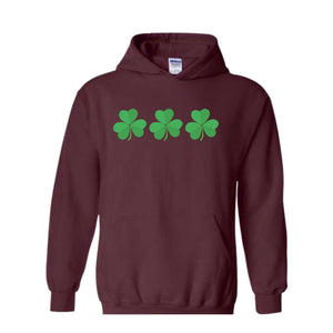 Shamrock St Patrick's Day Sweatshirt, St Patricks Hoodie, St Patrick's Day Gift, Shamrock Hoodie, Lucky Sweatshirt, Lucky Irish Hoodie