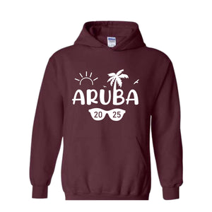 Aruba 2025 Sweatshirt, Vacation Hoodie, Summer Family Hoodie, Aruba Trip Tee, Family Reunion Hoodie, Summer Beach Hoodie, Holiday Season