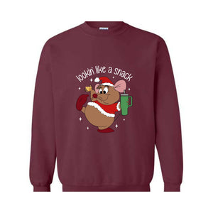 Lookin' Like A Snack Gus Christmas Sweatshirt, Funny Christmas Sweatshirt, Xmas Movie Sweater, Disneyland Christmas Sweatshirt