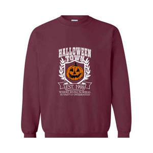 Halloween Town University Sweatshirt, Halloween Town EST 1998 Sweatshirt, Halloween Sweatshirt, Fall Sweatshirt