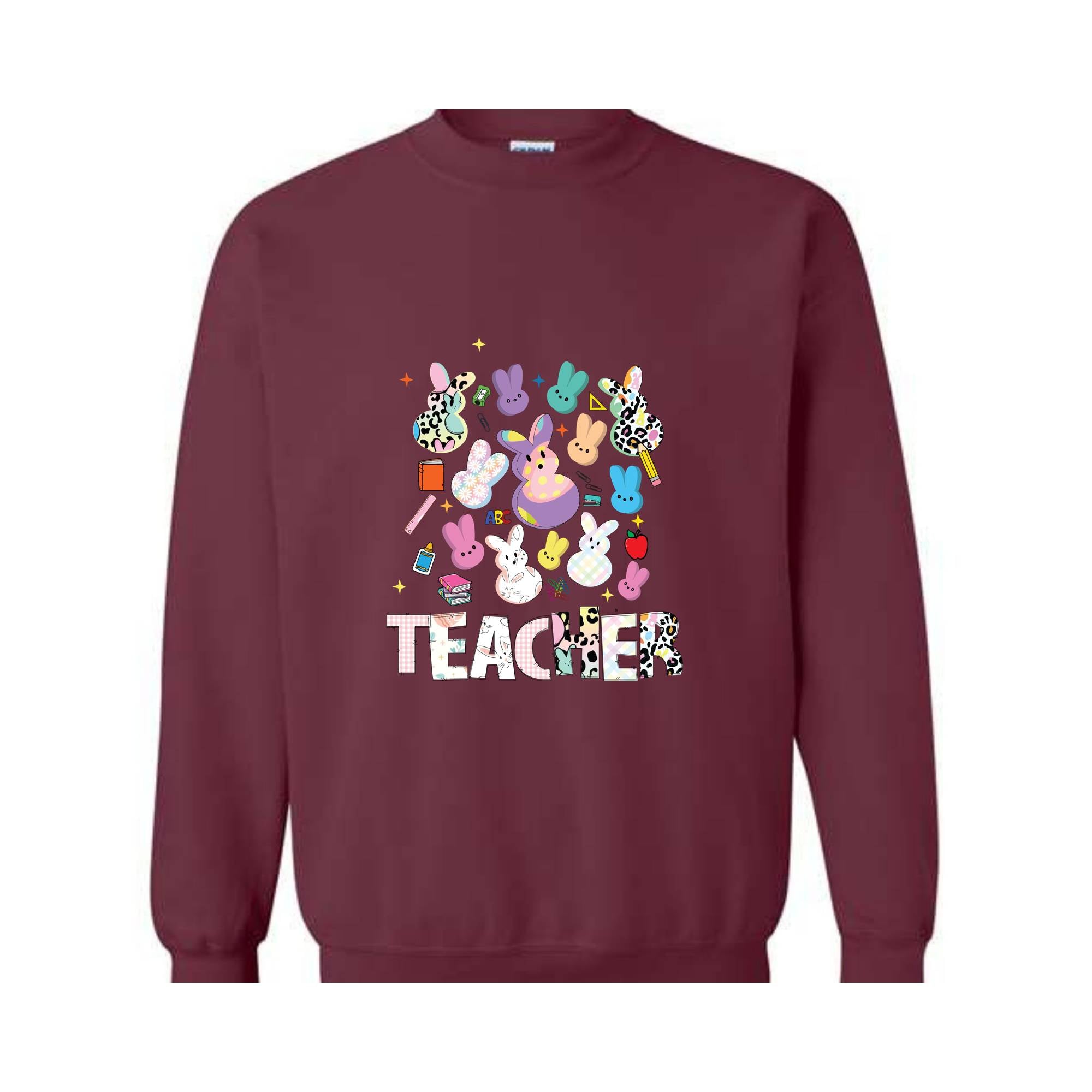 Teacher Easter Peeps Sweatshirt,Teacher Appreciation Hoodie, Gift For Teacher, Teaching Favorite Peeps Sweatshirt