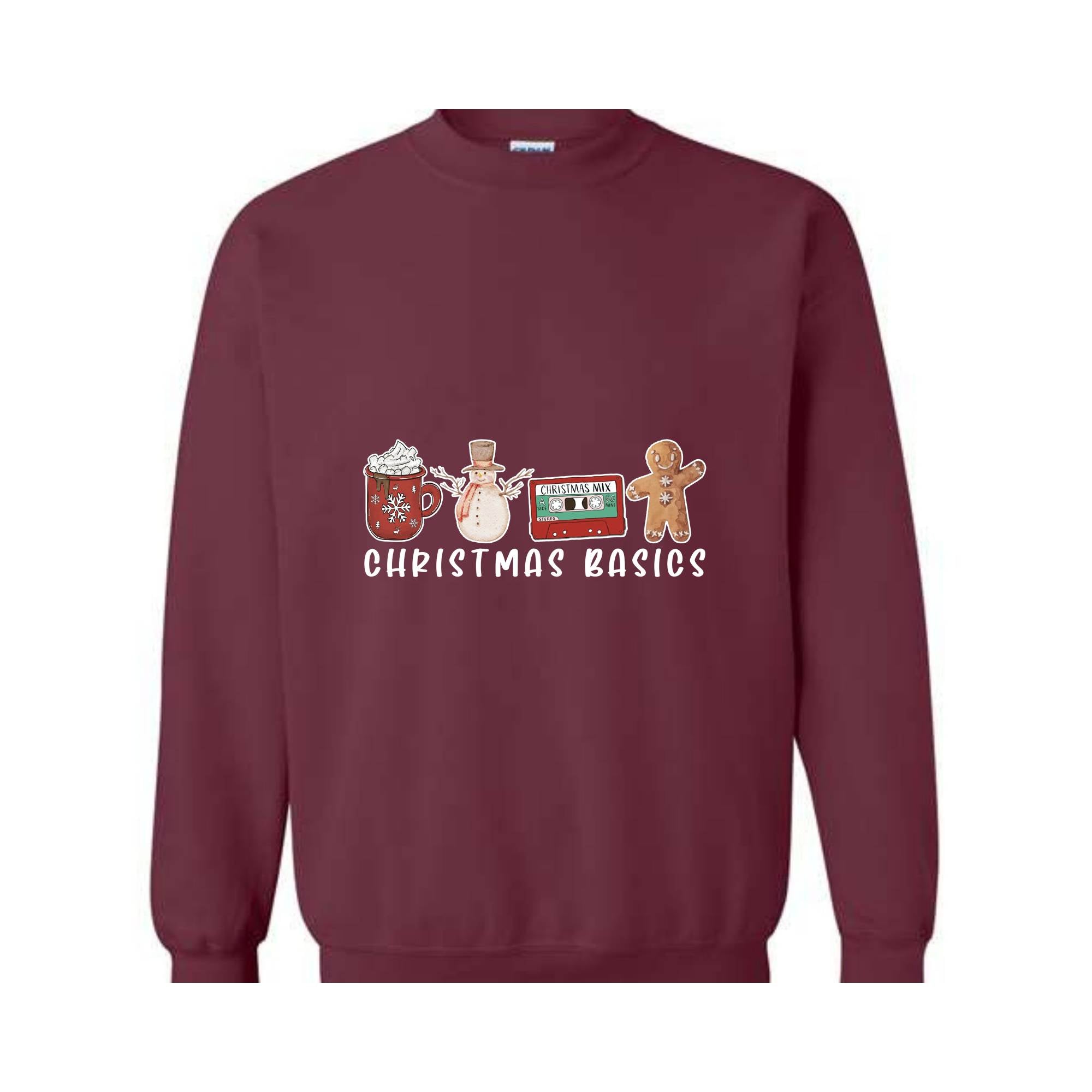 Christmas Basics Sweatshirt, Christmas Gifts, Cute Christmas Sweatshirt, Christmas Season Sweatshirt