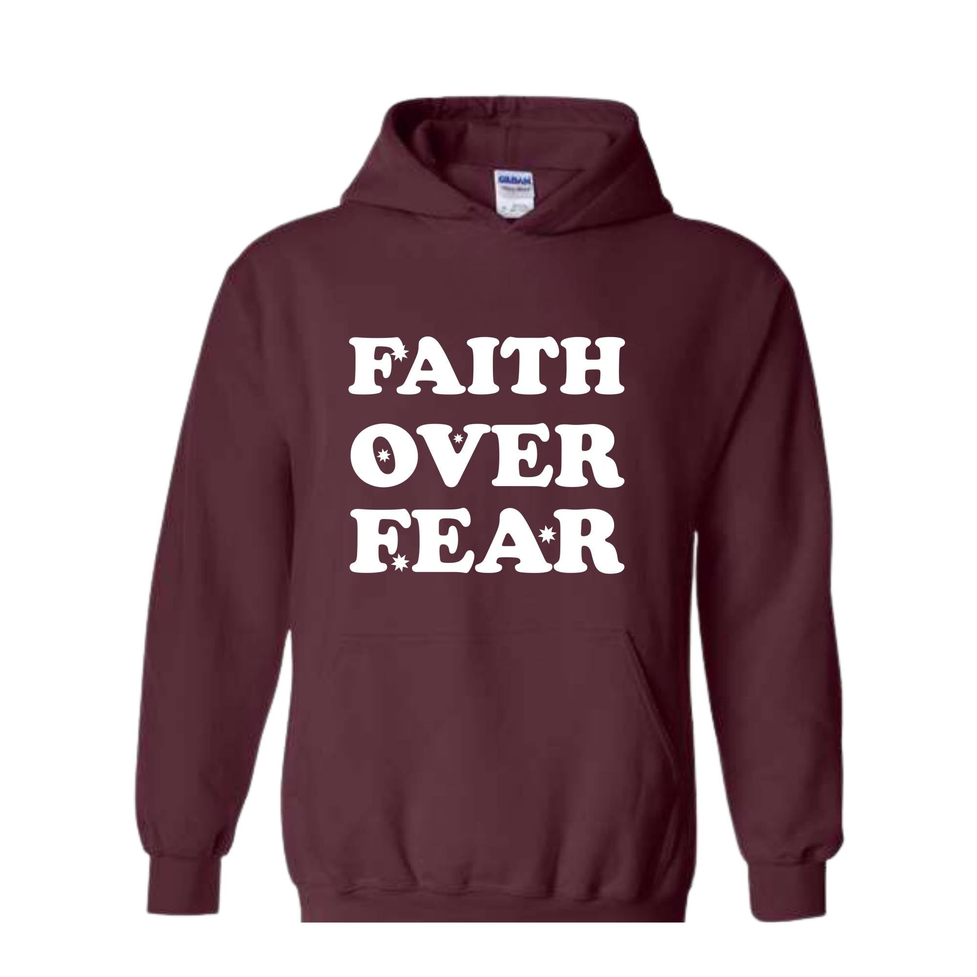 Faith Over Fear Religious Sweatshirt, Christian Sweatshirt, Jesus Sweatshirt, Faith Sweatshirt, Faith Over Fear, Religious Gift